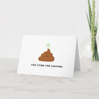 Cartão Você fede para sair | Ficando fora da placa | Novo