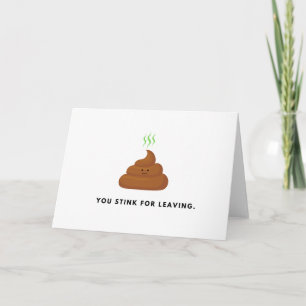 Cartão Você fede para sair Ficha de saída Novo empreg