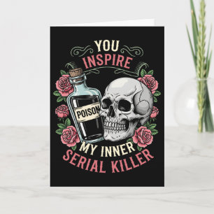 Cartão Você Inspira Meu Assassino Serial Interior Tempora