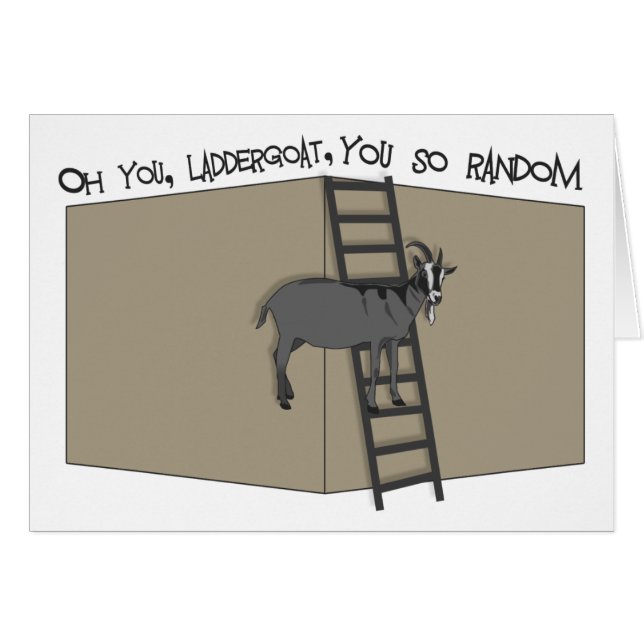 Cartão Você, Ladder Goat, Tão Random (Frente Horizontal)