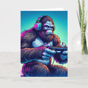 Cartão Você Levantou! Bigfoot Gaming Birthday