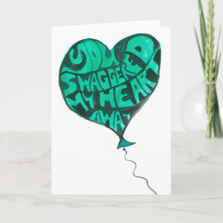 Cartão Você levou meu coração embora com seu charme cartã