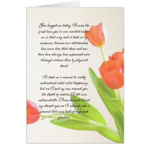 Cartão Você Me Abraçou Hoje