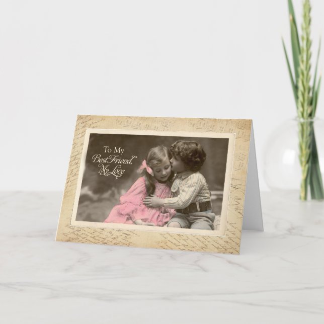 Cartão Você Me Casado, Proposta De Casamento, Beijo Vinta (Frente)