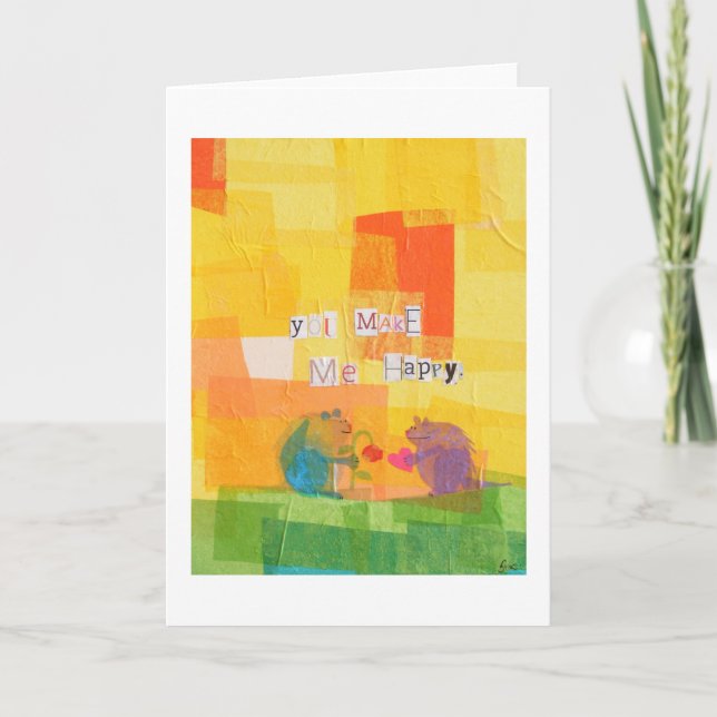 Cartão Você Me Faz Feliz (Frente)