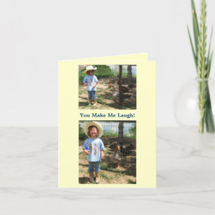 Cartão Você Me Faz Rir! Eu Te Amo - Ocidental