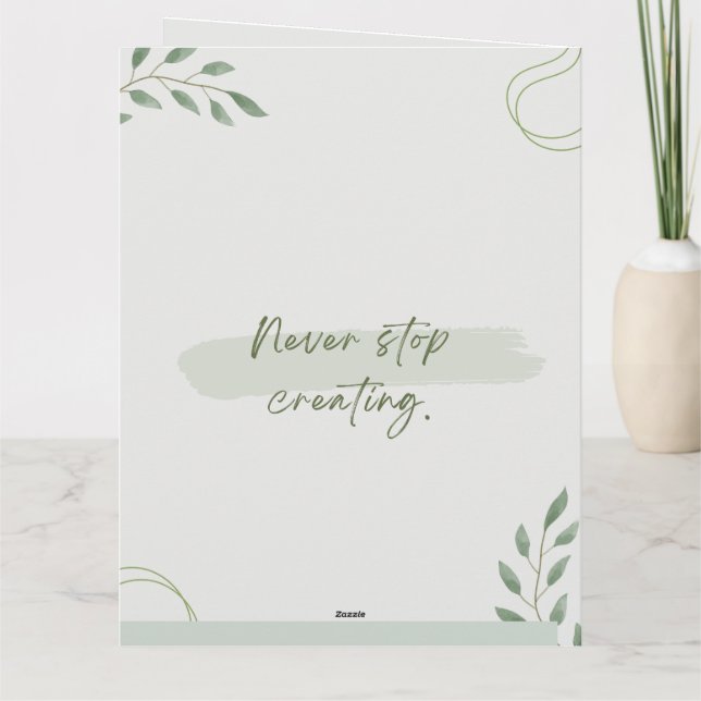 Cartão Você me inspira | Download semanal do organizador  (Verso)