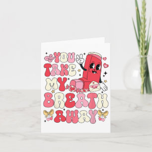 Cartão Você me tira o fôlego Dia dos Namorados Terapeuta 