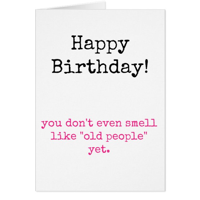 Cartão Você não cheira idoso (Frente)