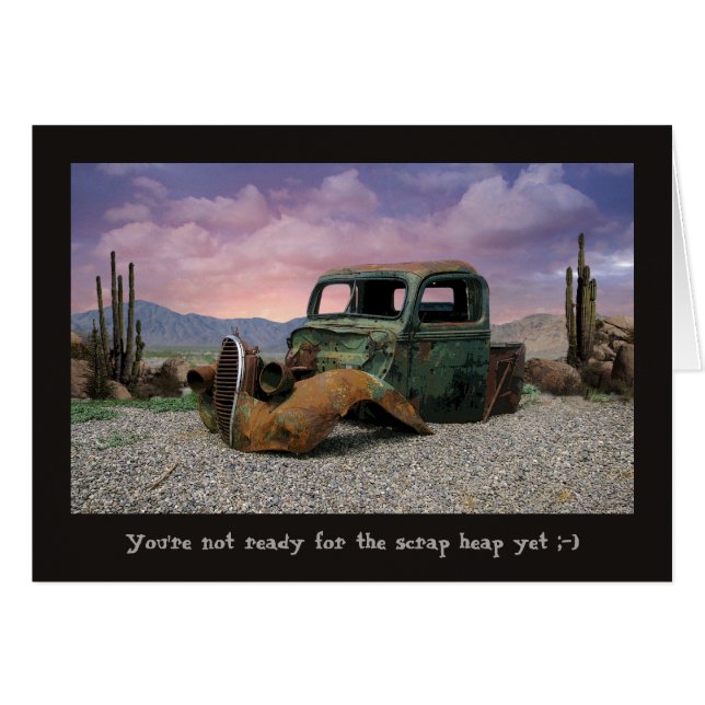 Cartão Você não está pronto para o monte de lixo (Frente Horizontal)