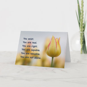 Cartão Você Não Está Sozinha