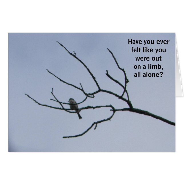 Cartão Você não está sozinho (Frente Horizontal)