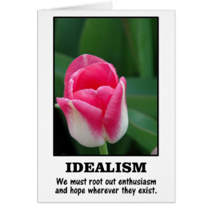 Cartão Você não pode ver claramente através de rosa de óc