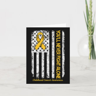 Cartão Você nunca enfrentará sozinho Cancer de infância A