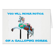 VOCÊ NUNCA NOTARÁ CAROUSEL GREETING CARD