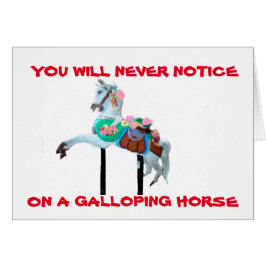 CARTÃO VOCÊ NUNCA NOTARÁ CAROUSEL GREETING CARD