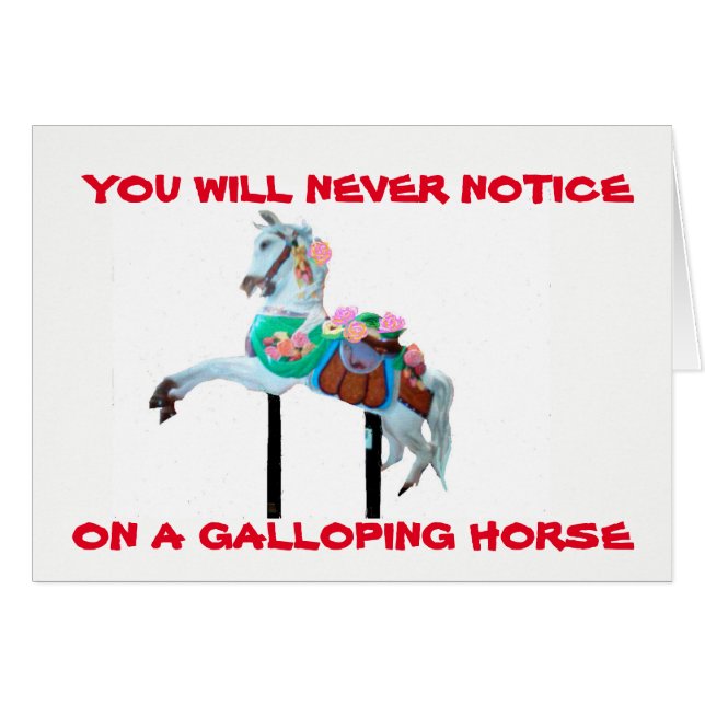 CARTÃO VOCÊ NUNCA NOTARÁ CAROUSEL GREETING CARD (Frente Horizontal)