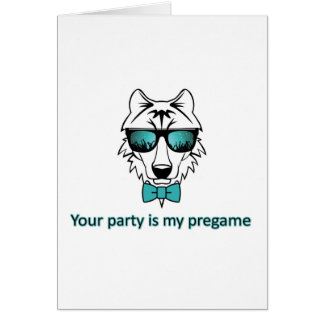 Cartão Você party é meu pregame
