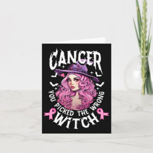 Cartão Você Pegou O Cancer De Mama Errado Do Halloween Wi