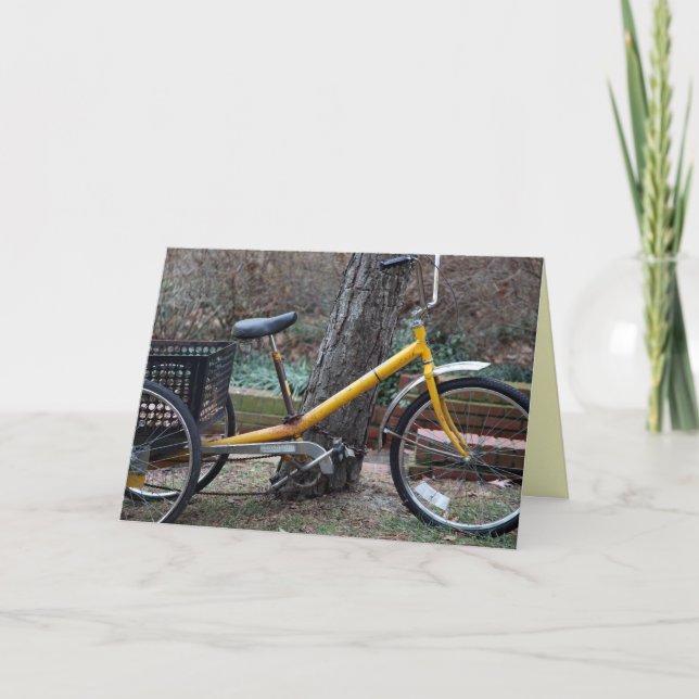 Cartão Você pode andar de bicicleta se quiser (Frente)