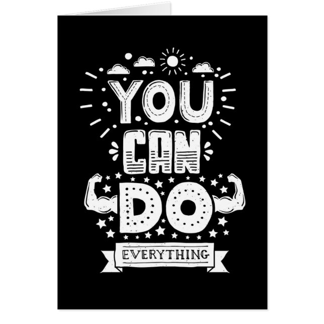 Cartão Você pode fazer tudo (Frente)
