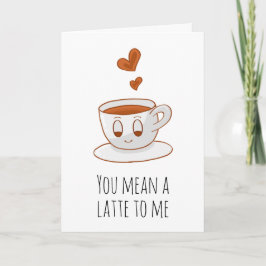 Cartão Você quer dizer um latão para mim café engraçado e