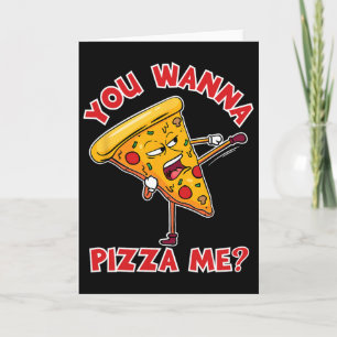 Cartão Você Quer uma Pizza de Mim Ninja Karate Sahbumnim