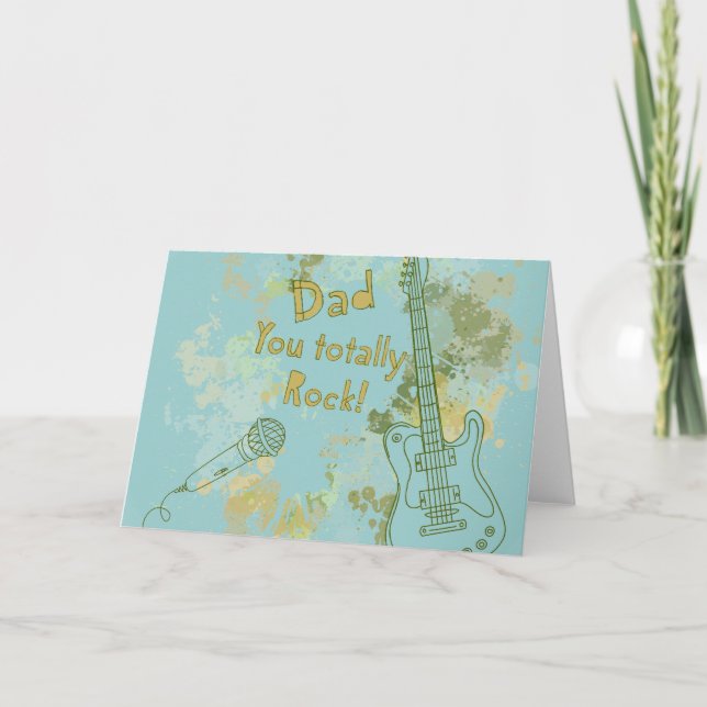 Cartão Você Rock, Pai (Frente)