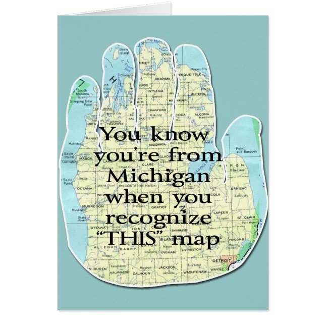 Cartão Você sabe que é de Michigan quando (Frente)