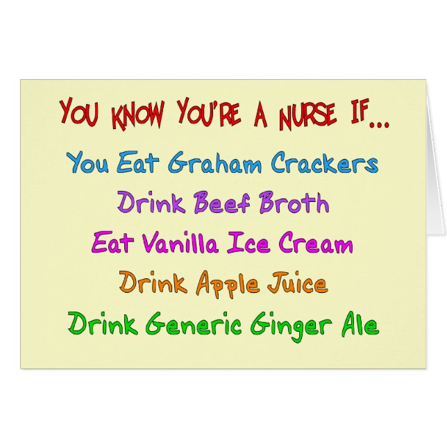 Cartão Você sabe que você é uma enfermeira SE… (Frente Horizontal)