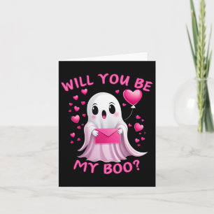 Cartão Você Será Meu Amorzinho Fantasma Valentão Fofo