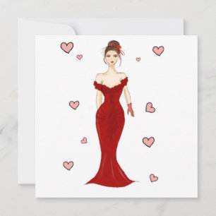 Cartão Você será meu gf, ilustração?