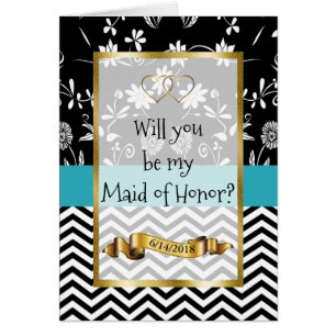 Cartão Você será minha Madrinha de casamento?