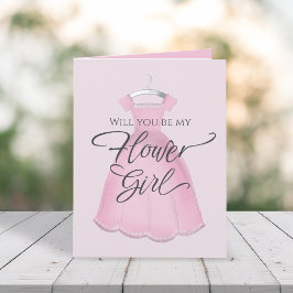 Cartão Você será minha Menina das Flores Pedido Personali