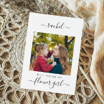 Cartão Você Será Minha Proposta De Festa de casamento De<br><div class="desc">Você não pode dizer que eu faço sem ela. Convide seus melhores amigos para estarem na sua festa de casamento com este cartão com fotos elegante.</div>