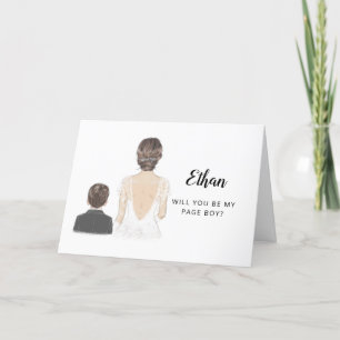 Cartão Você Será Minha Proposta De Menino De Página Folga