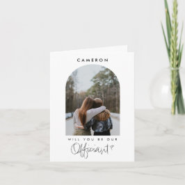 Cartão Você será nosso costume de foto minimalista oficia