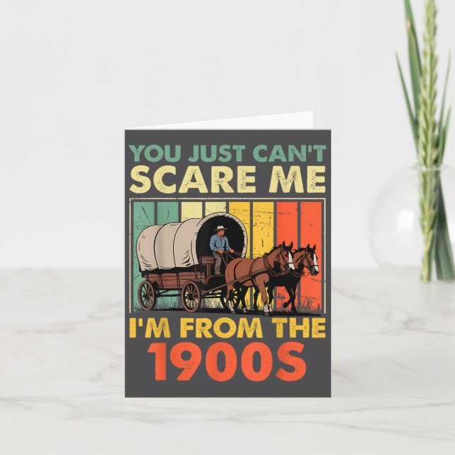 Cartão Você simplesmente não pode E eu sou dos anos 1900  (Frente)