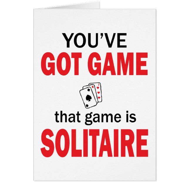 Cartão Você tem jogo (Frente)