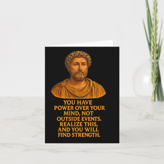 Cartão Você Tem Poder Sobre Sua Mente Marcus Aurelius Med (Frente)