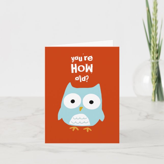 Cartão Você tem quantos anos? (Frente)