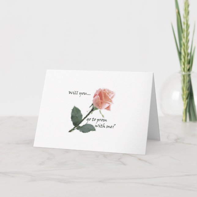 Cartão Você vai ao baile de formatura comigo? (Frente)