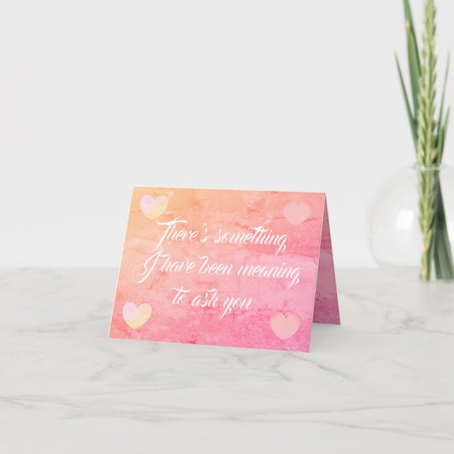 Cartão Você vai me casado? (Frente)