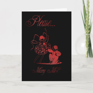 Cartão Você vai me casado? proposta de casamento