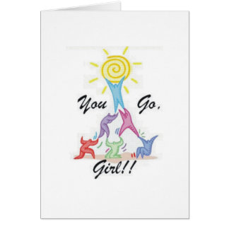 Cartão Você vai menina