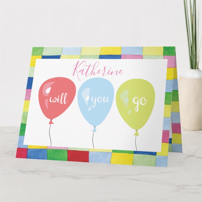 Cartão Você Vai Para A Proposta De Baile de formatura? (Frente)