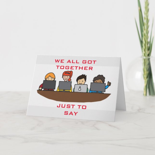 CARTÃO VOCÊS SERÃO PERDIDOS POR TODOS NÓS (Frente)