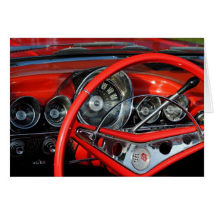 Cartão Volante do carro antigo