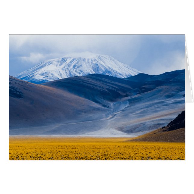 Cartão Volcano Incahuasi, Argentina (Frente Horizontal)