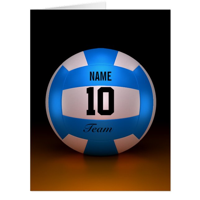 Cartão Voleibol azul (Frente)